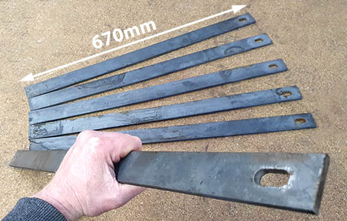 Ground stakes for tree guards. Ground stakes for tree guards.